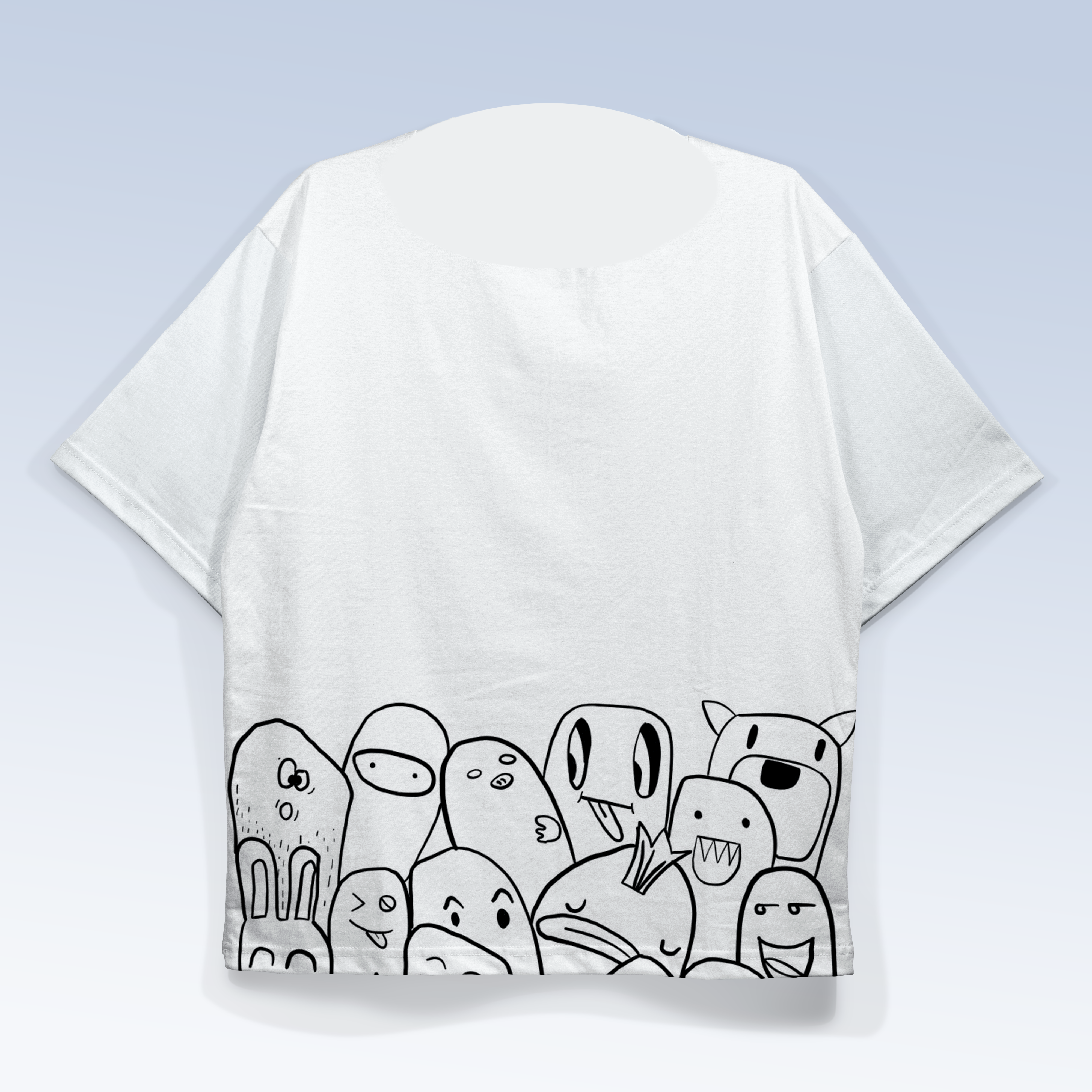 WHITE PRINTED T-SHIRT