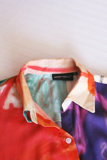 ABSTRACT PRINT FEMALE SHIRT